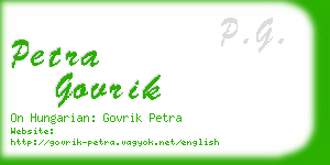 petra govrik business card